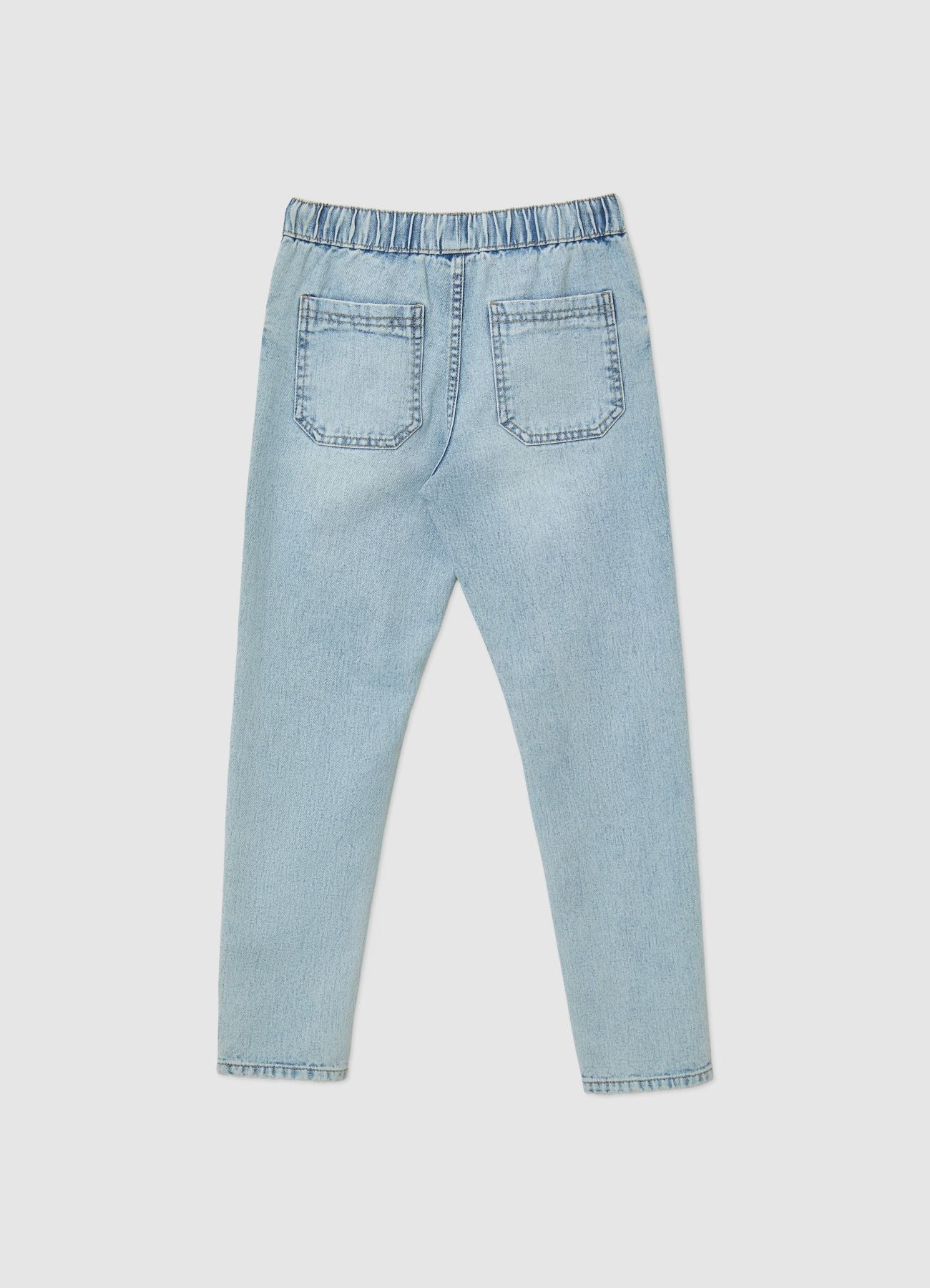 Jeans jogger con coulisse e strappi - Image 3