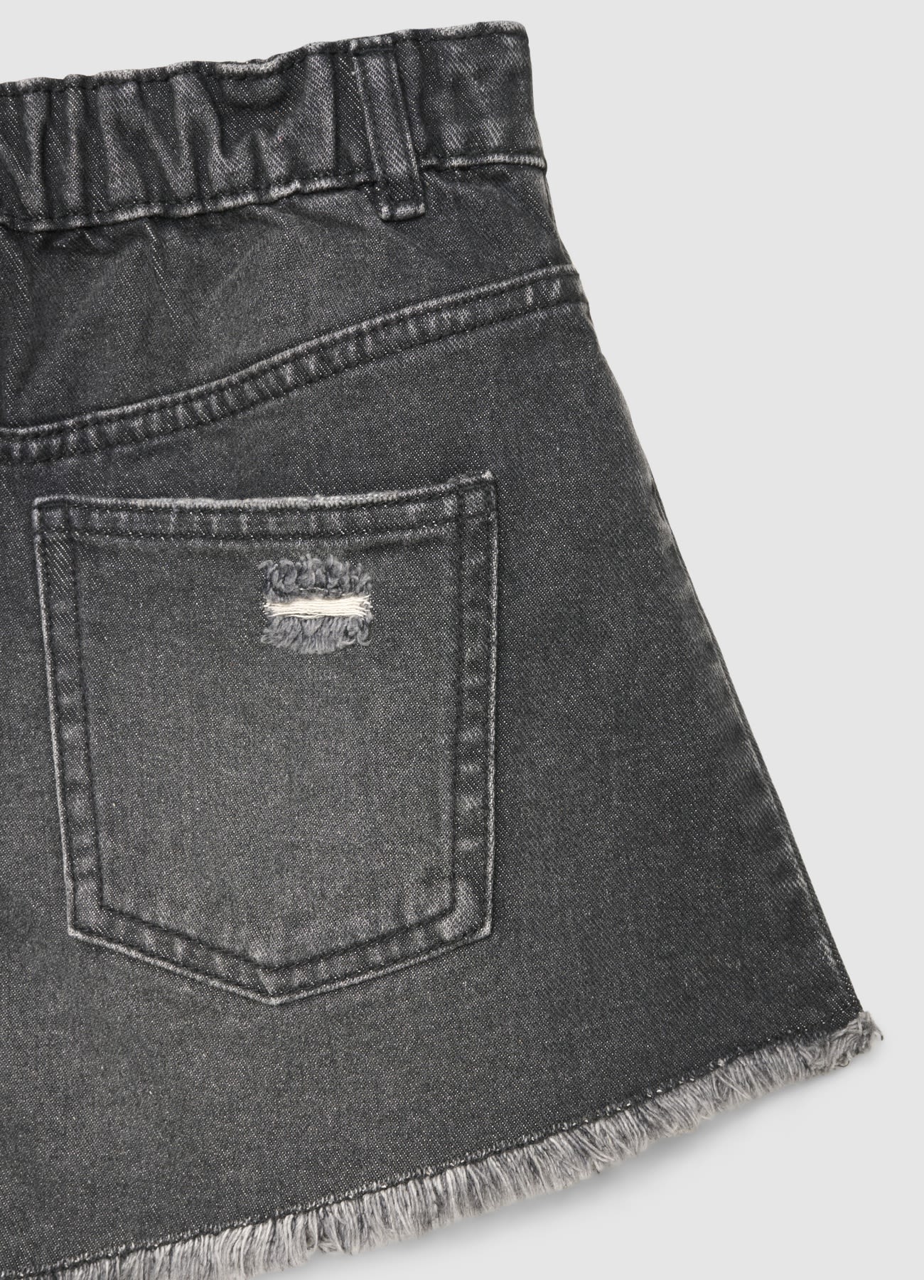 Jeans shorts mom fit con strappi