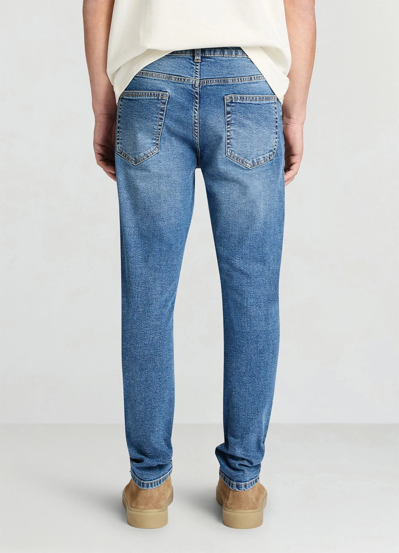 Jeans skinny a tinta unita - Image 2