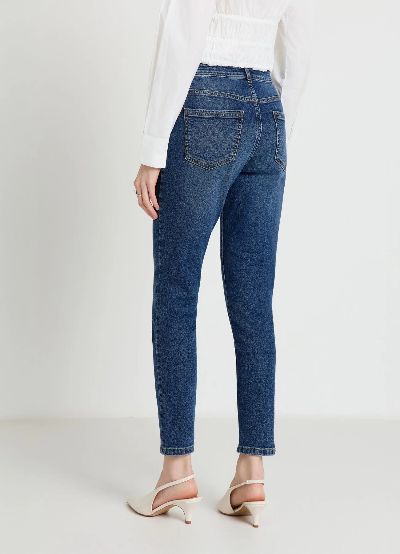Jeans skinny a tinta unita - Image 3