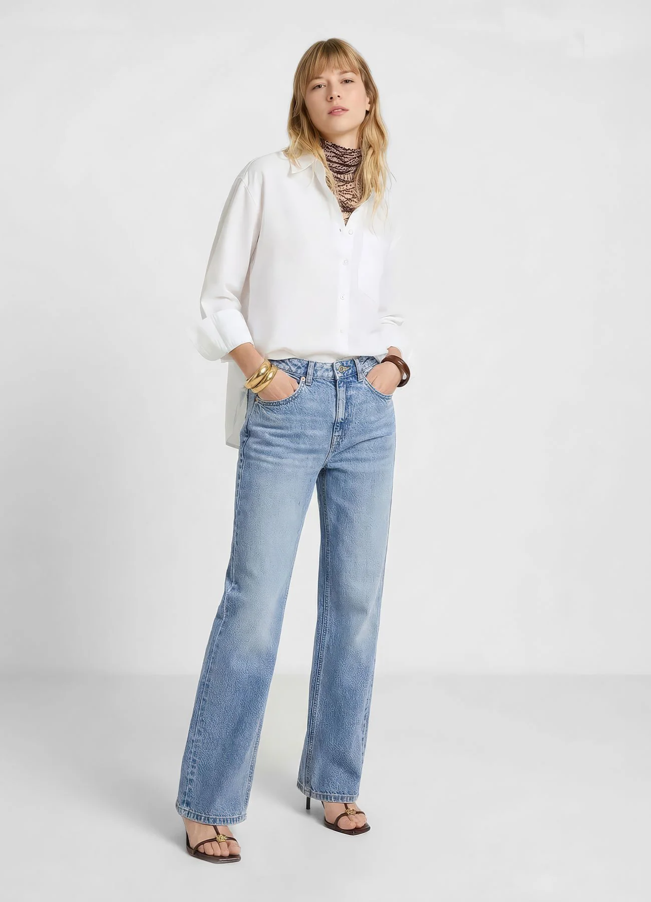 Jeans straight a cinque tasche