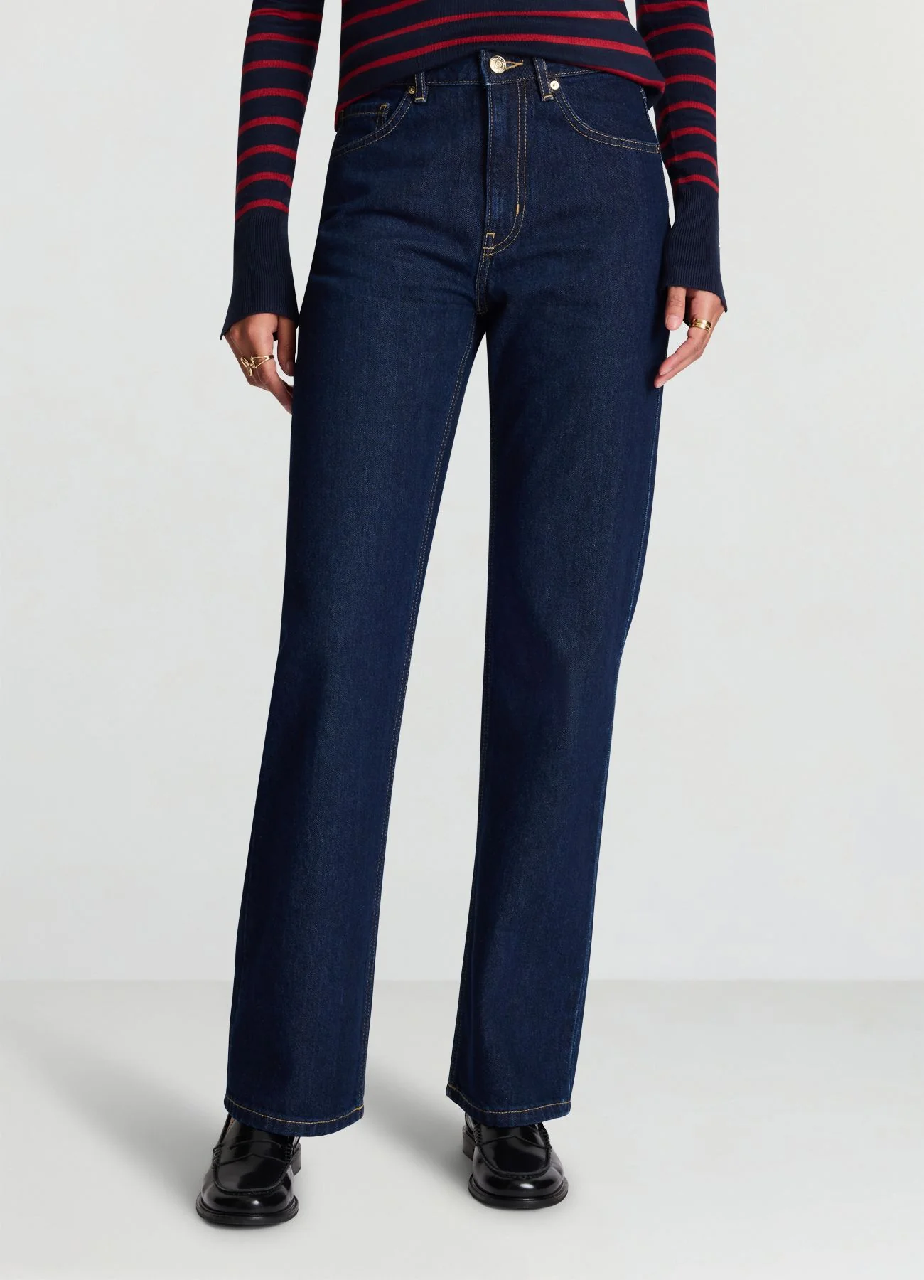 Jeans straight a cinque tasche
