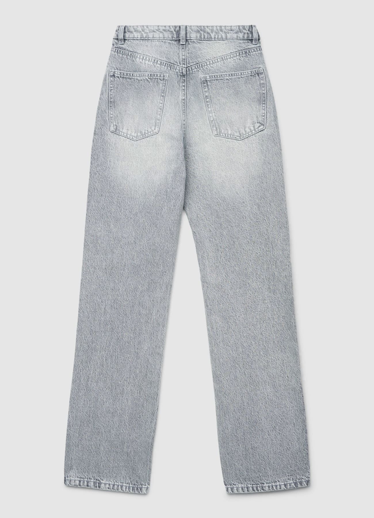 Jeans straight a tinta unita - Image 4