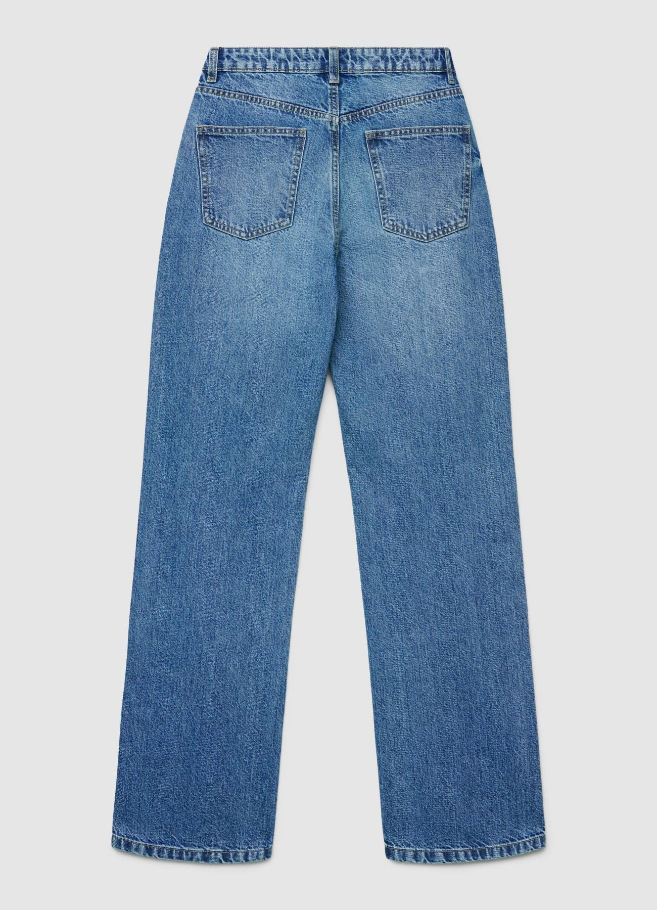 Jeans straight con patta incrociata - Image 5