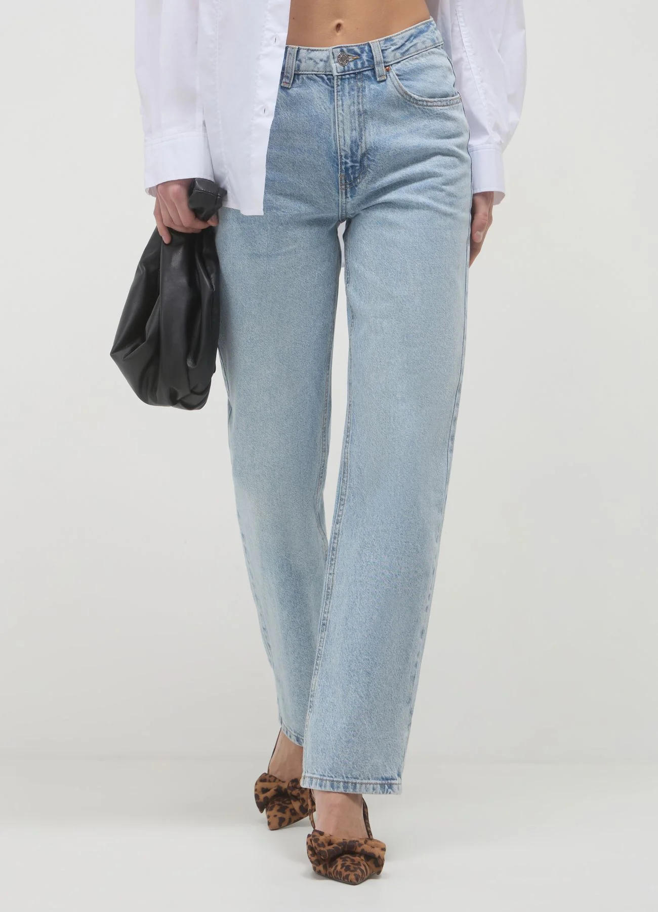Jeans straight con risvolto - Image 2