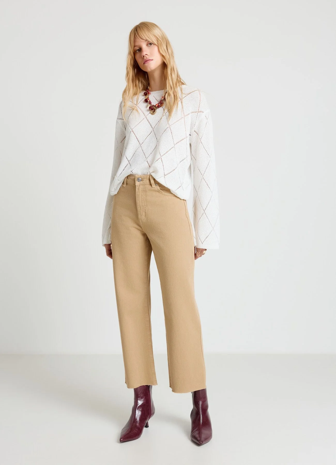 Jeans straight cropped fit - Image 2