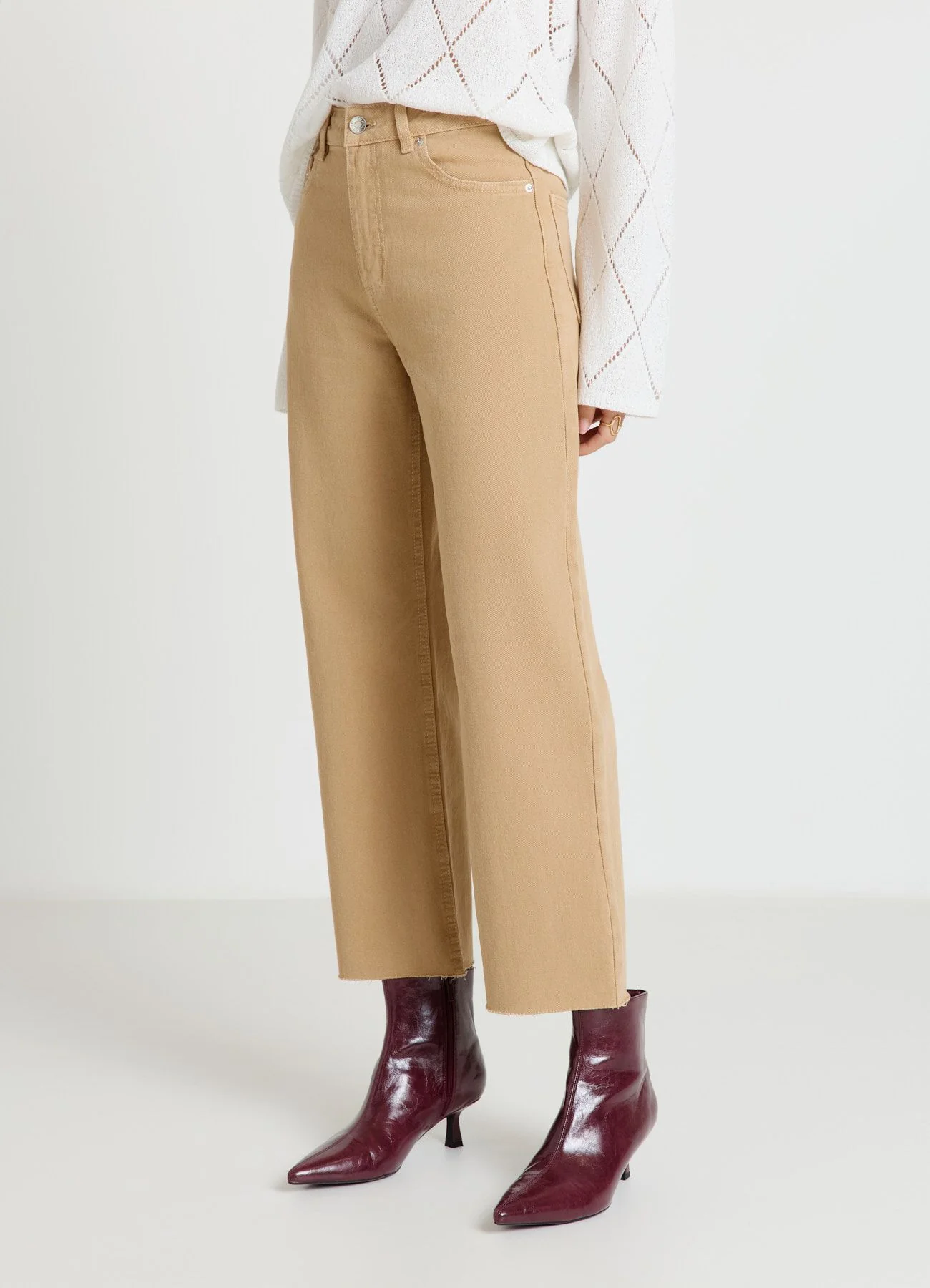 Jeans straight cropped fit - Image 3