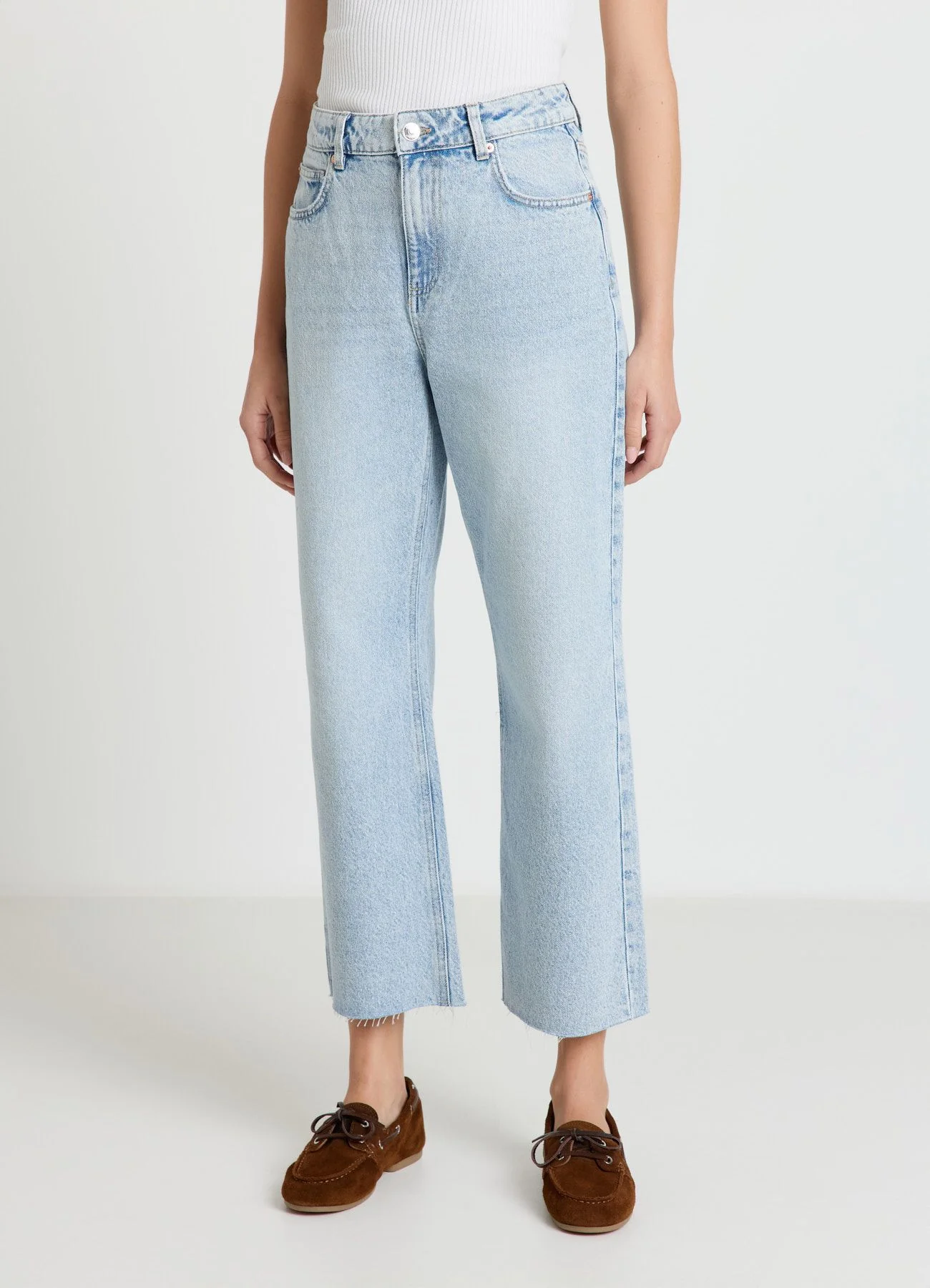 Jeans straight cropped fit