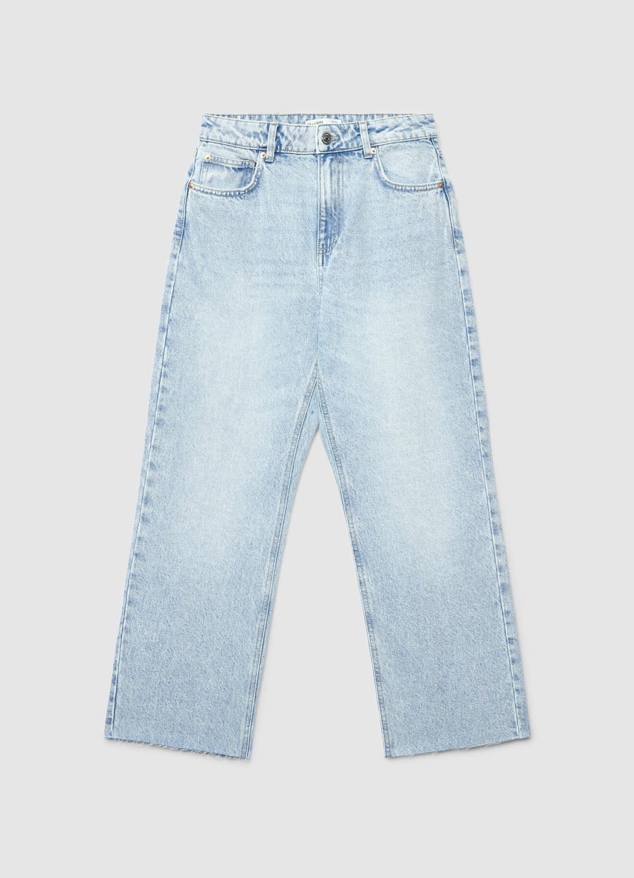 Jeans straight cropped fit - Image 6