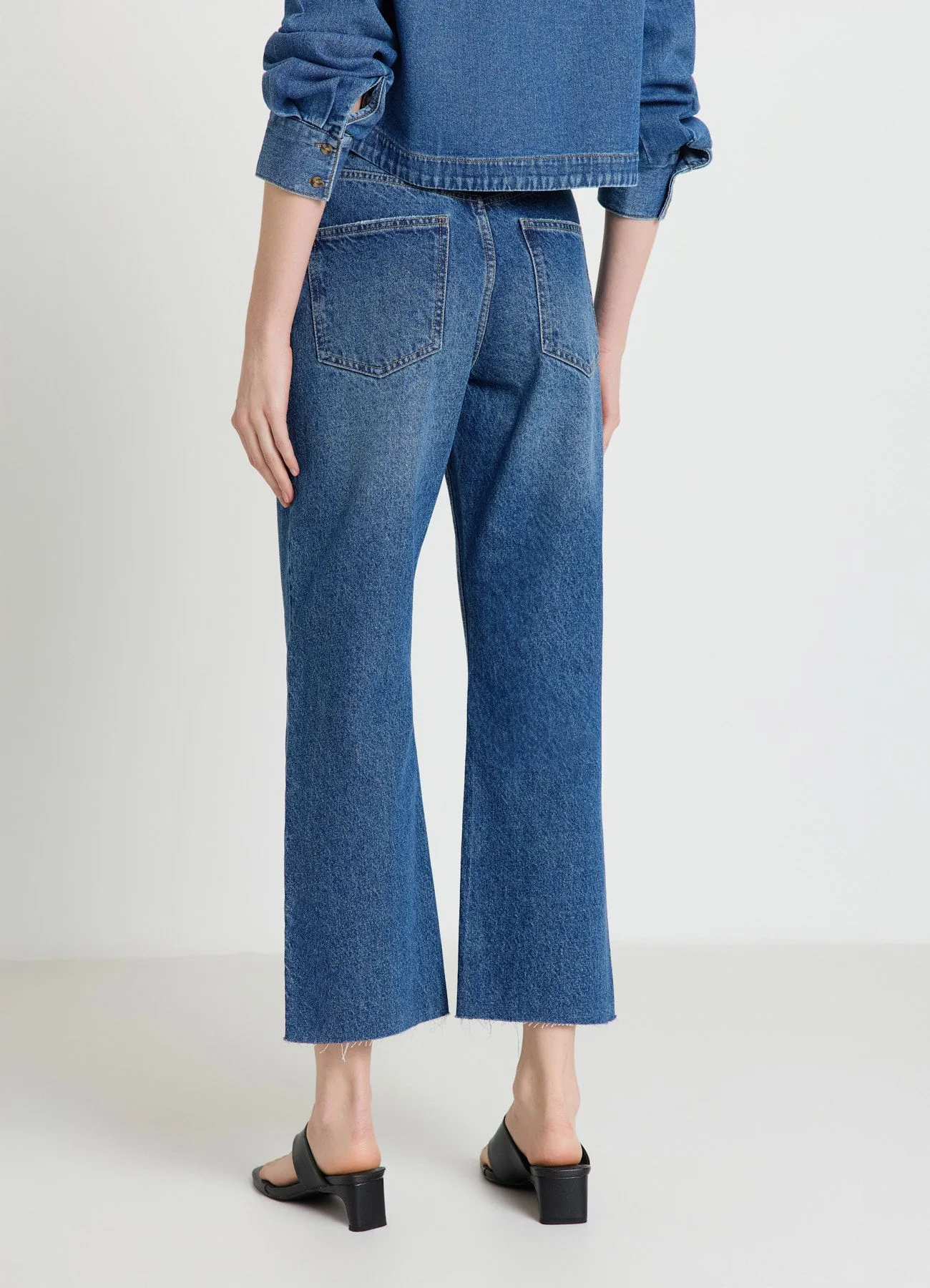 Jeans straight cropped fit - Image 3