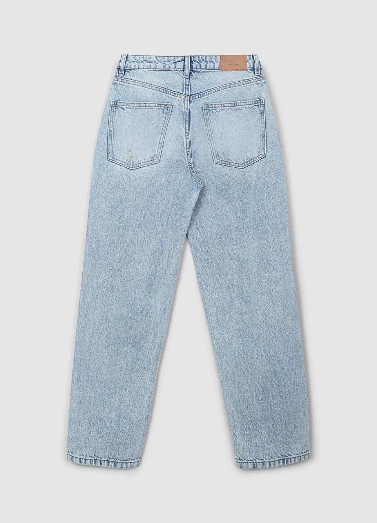 Jeans straight effetto sabbiato - Image 5