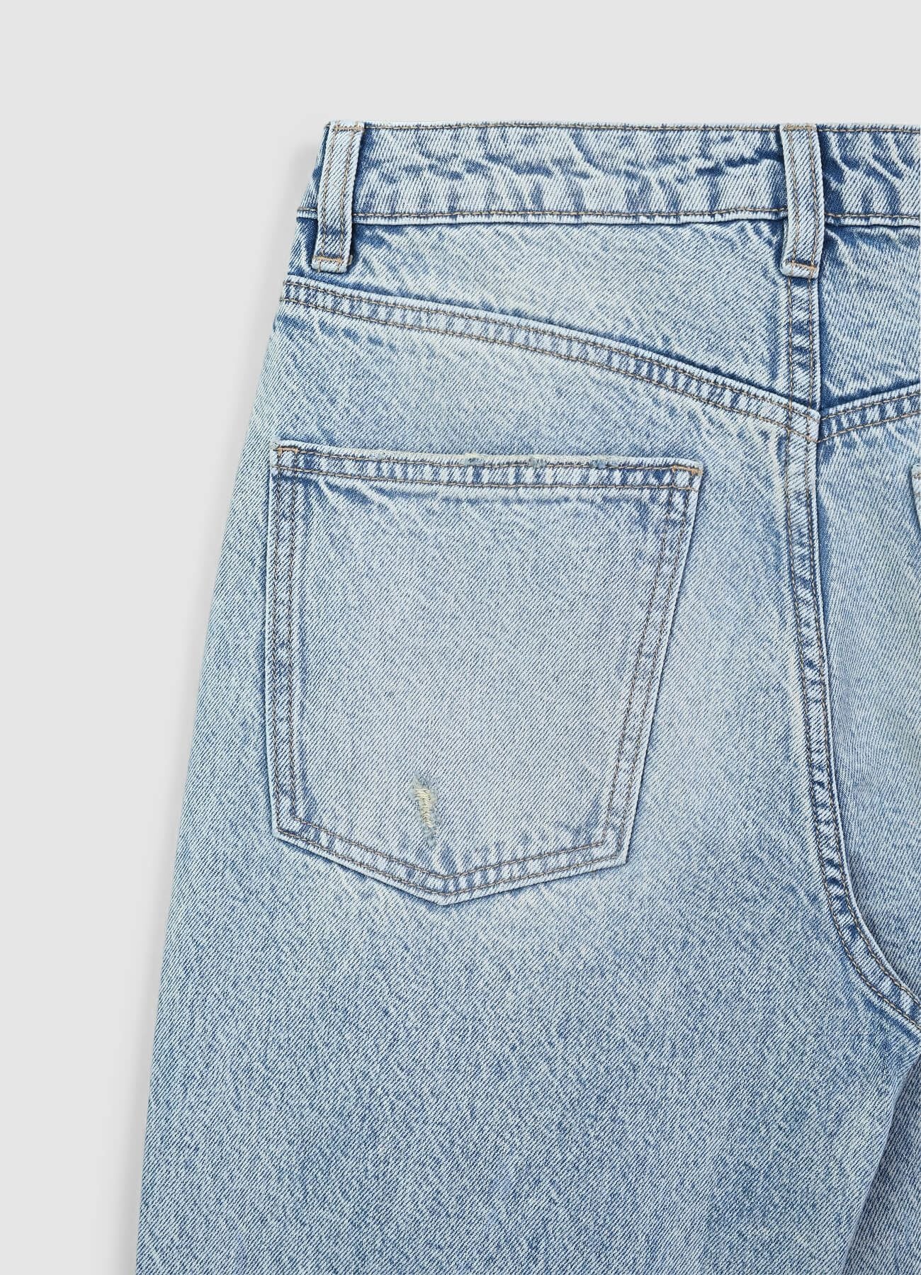 Jeans straight effetto sabbiato - Image 6