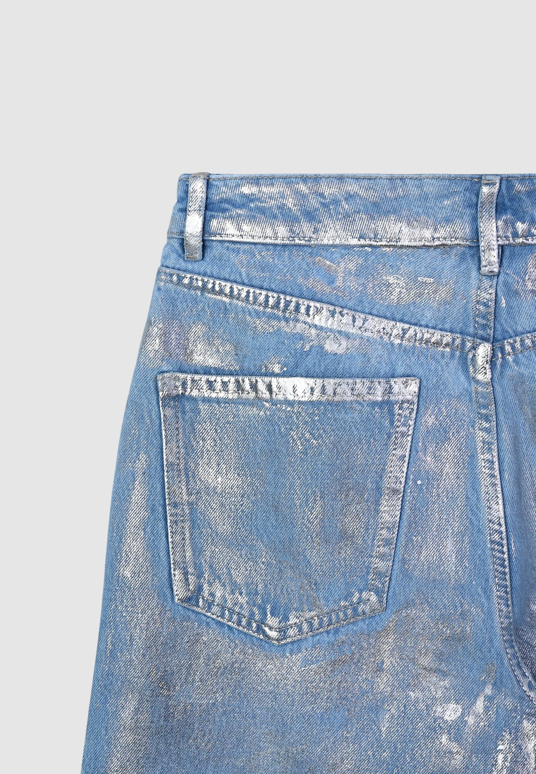 Jeans straight effetto spalmato - Image 7