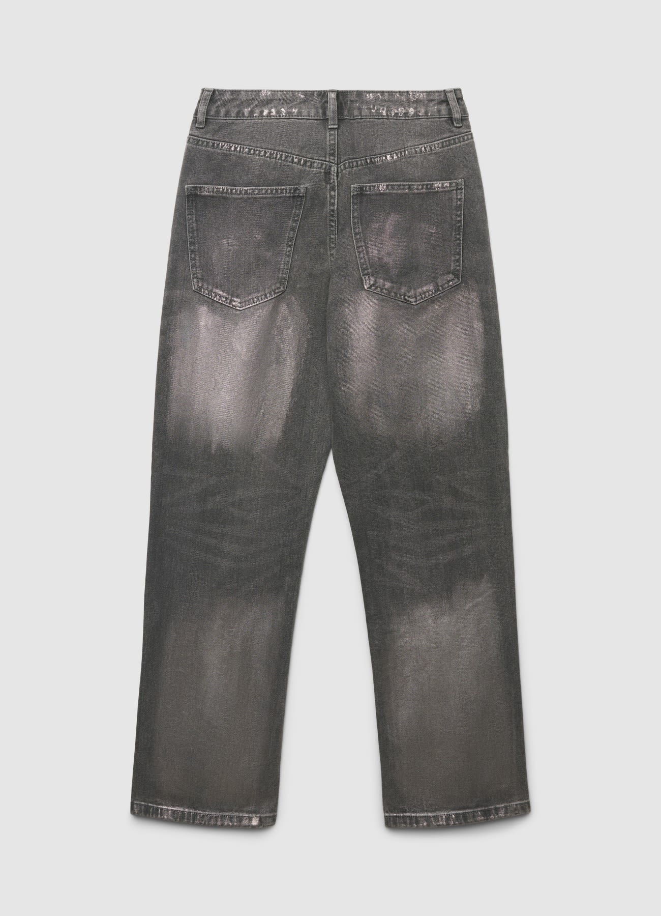 Jeans straight effetto spalmato - Image 7