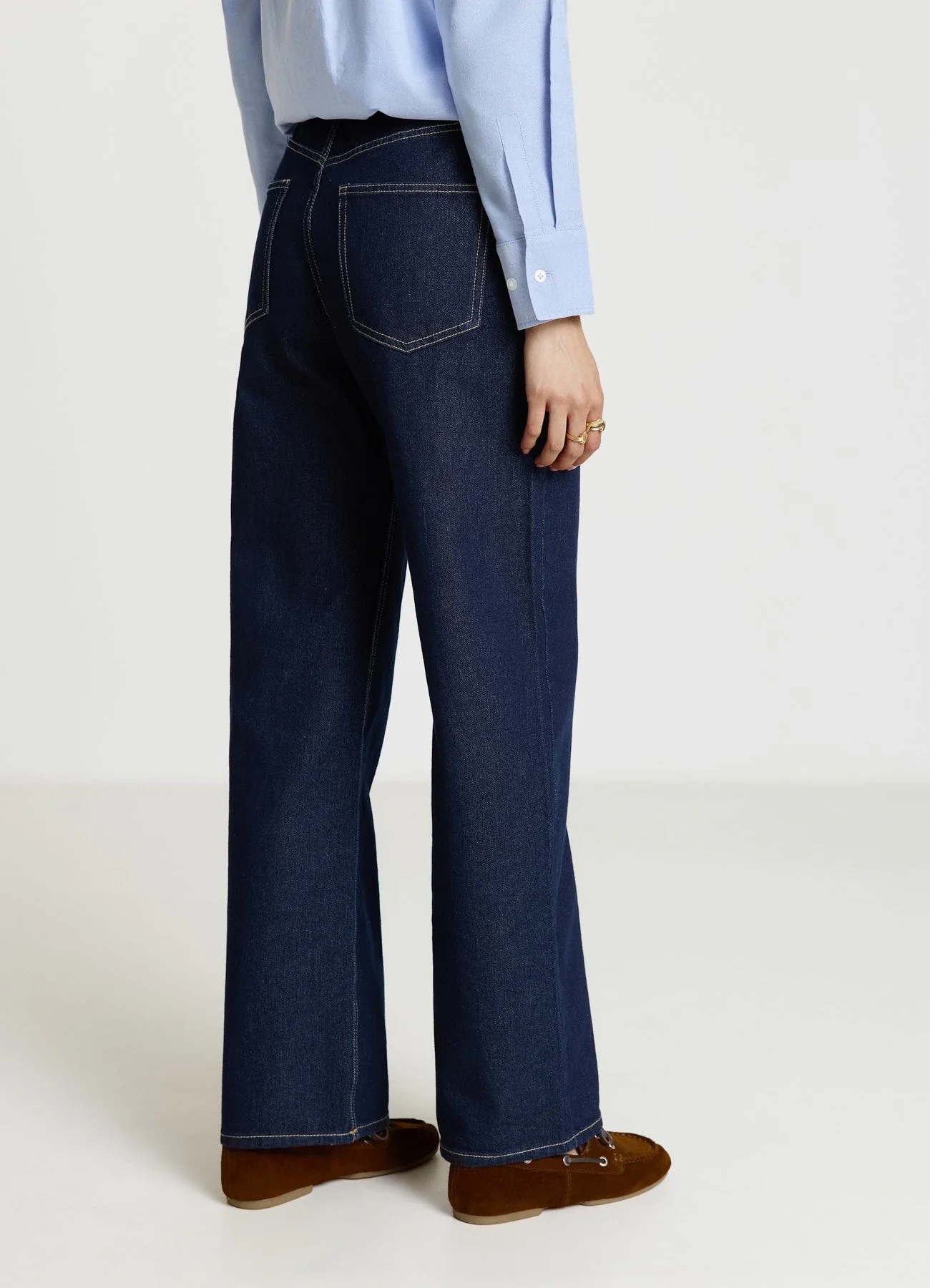 Jeans vita alta wide leg - Image 3