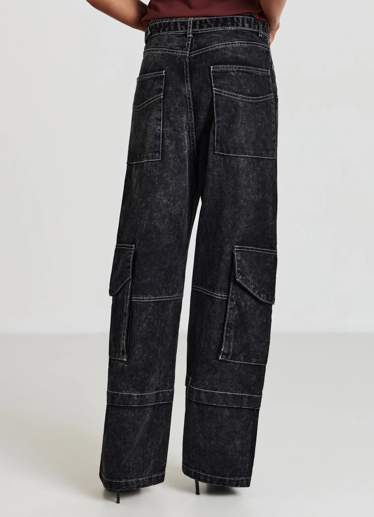 Jeans wide leg cargo
