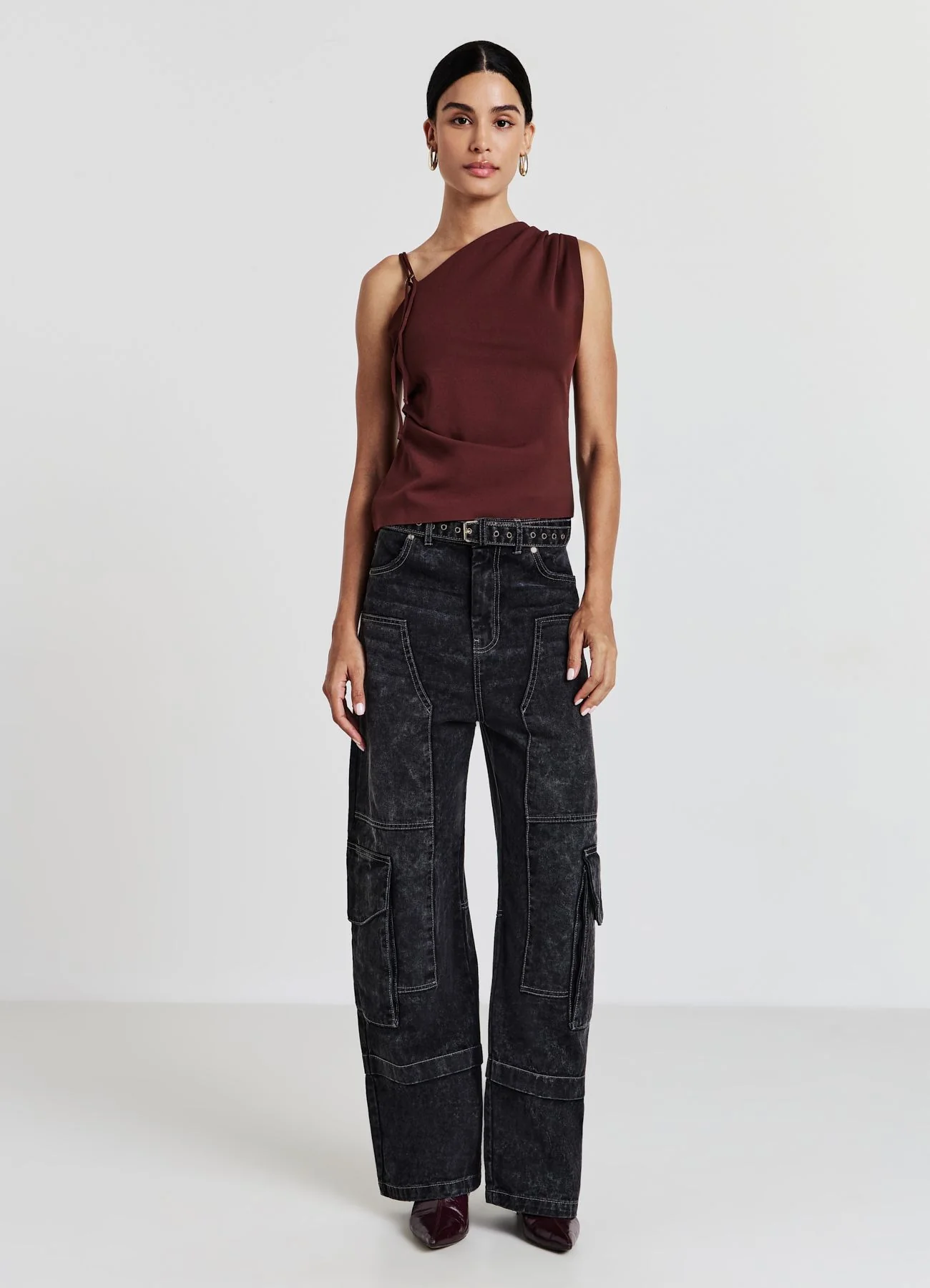 Jeans wide leg cargo - Image 2