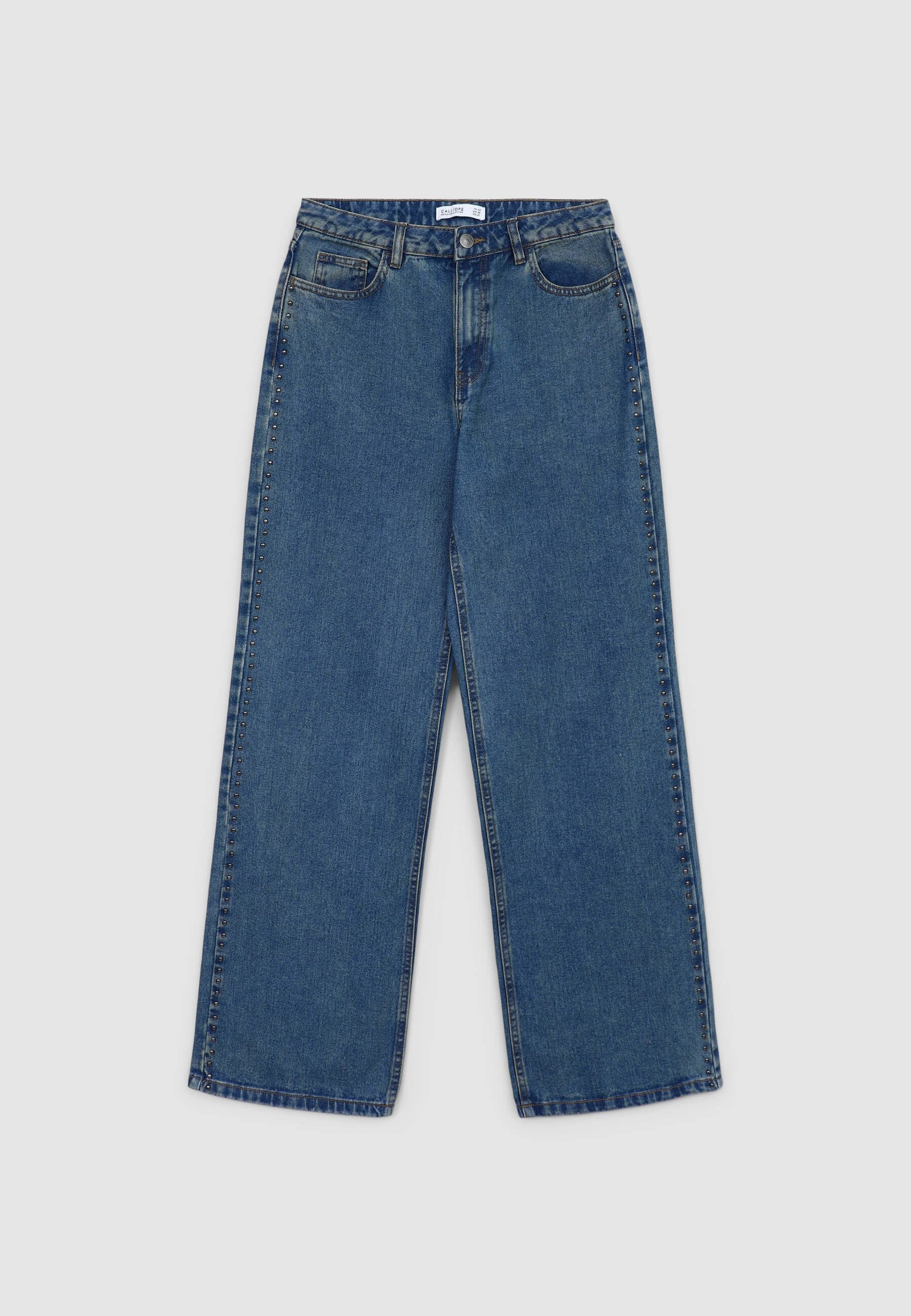 Jeans wide leg con borchie - Image 6