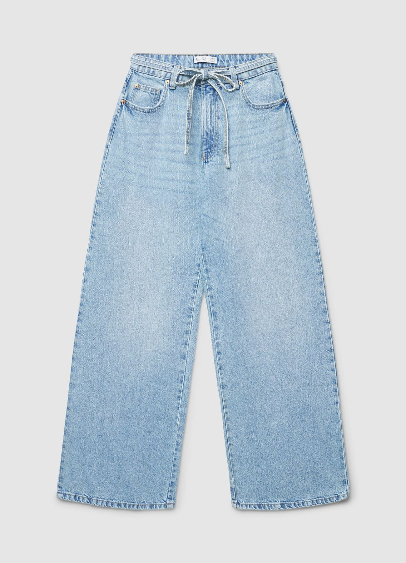 Jeans wide leg con cintura - Image 5