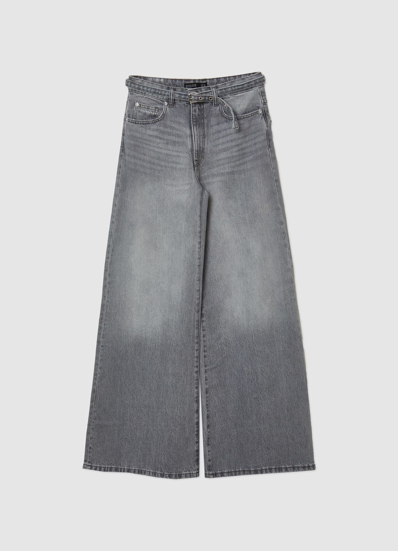 Jeans wide leg con cintura - Image 4
