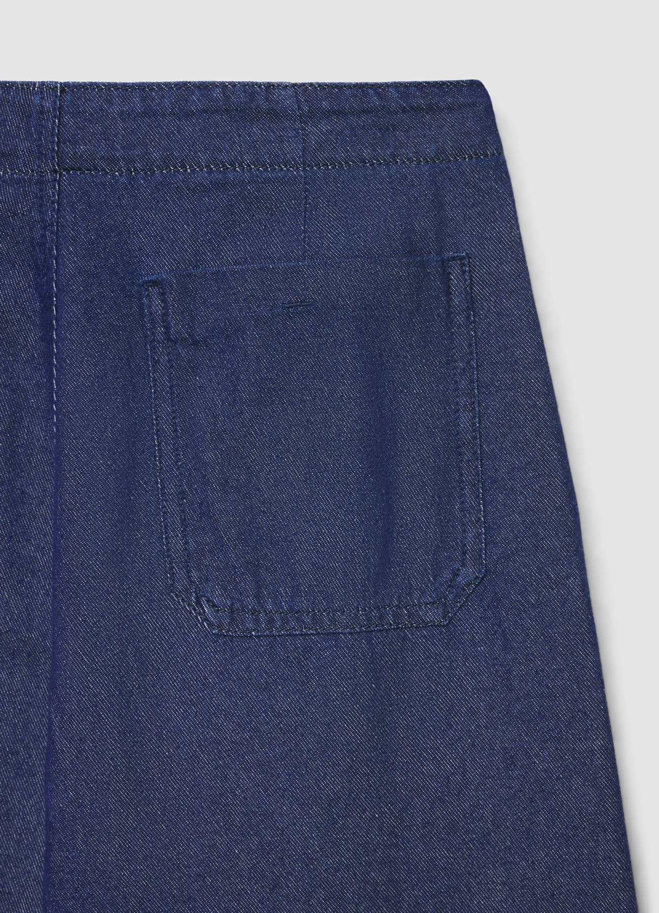 Jeans wide leg con cuciture a vista - Image 5