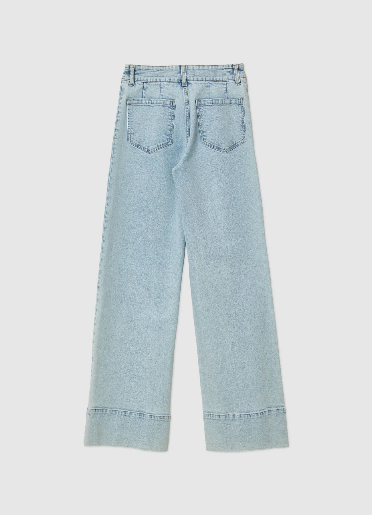 Jeans wide leg con cuciture - Image 4