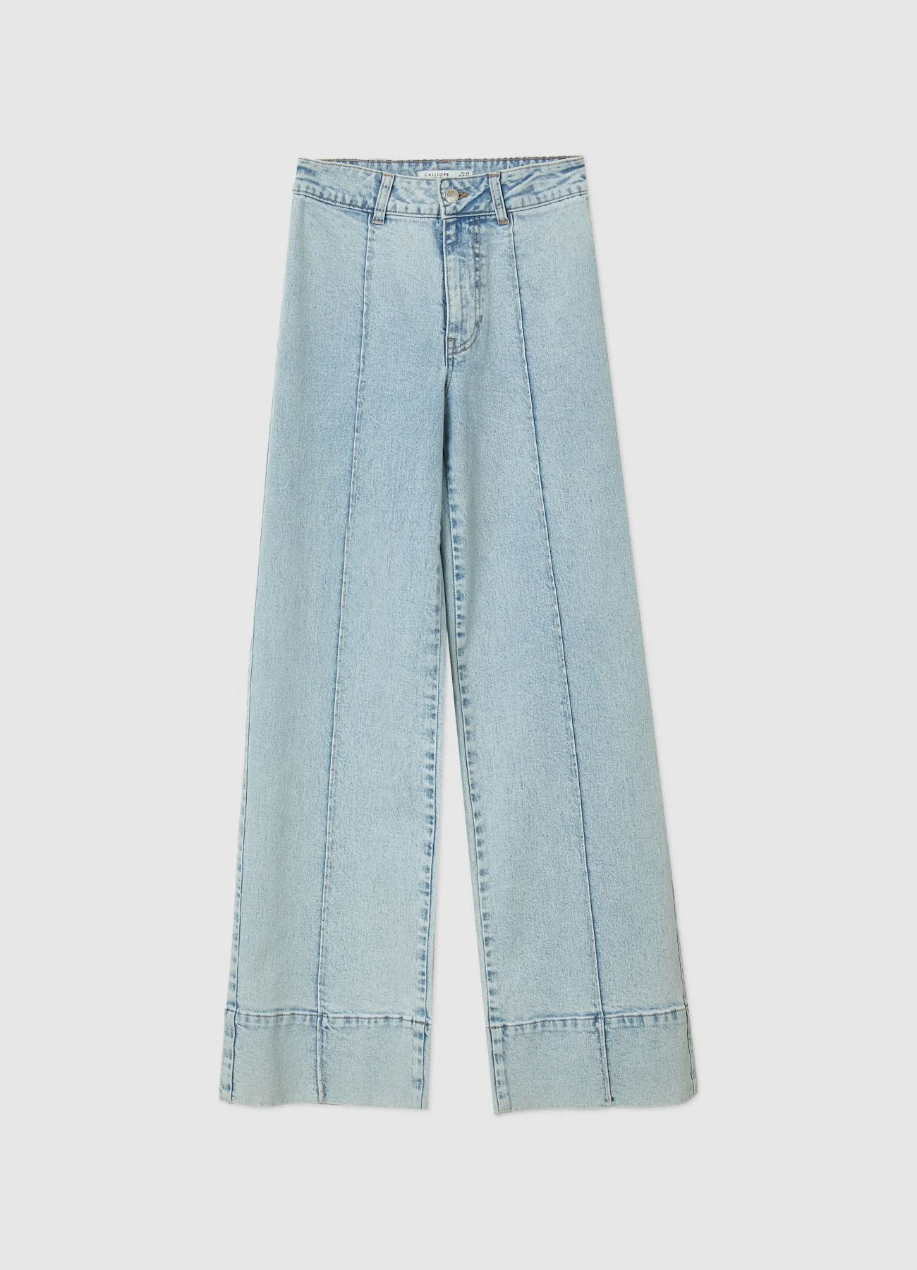 Jeans wide leg con cuciture - Image 6