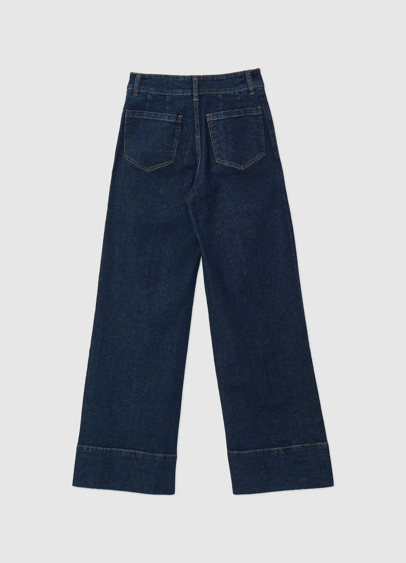 Jeans wide leg con cuciture - Image 5