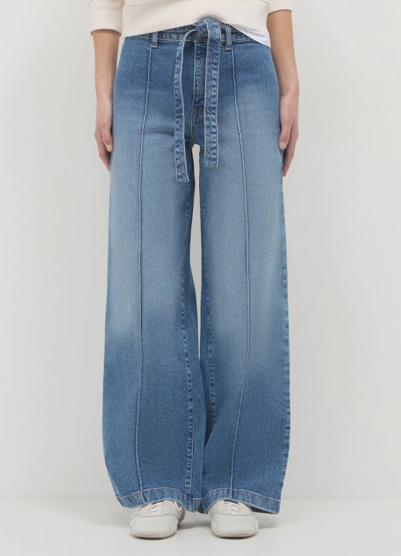 Jeans wide leg con fusciacca - Image 3