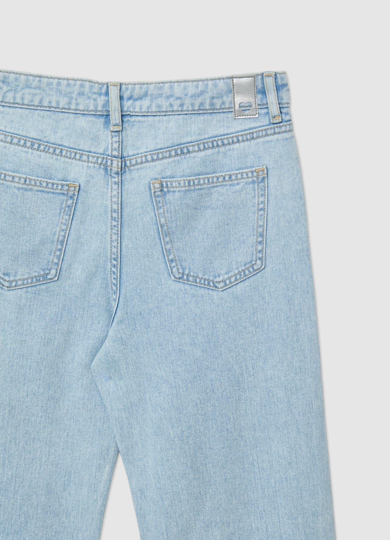 Jeans wide leg con perle - Image 2
