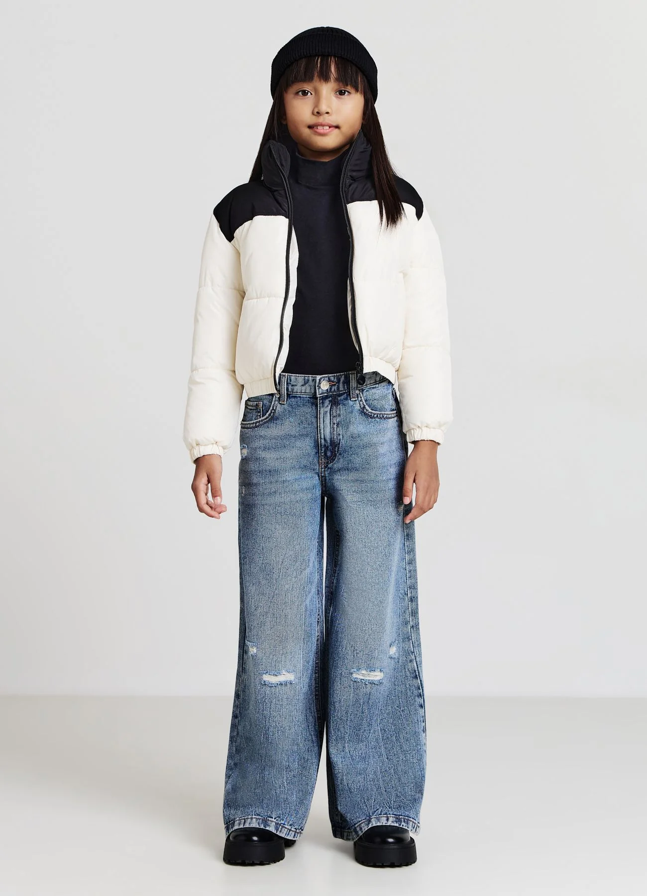 Jeans wide leg con strappi - Image 2