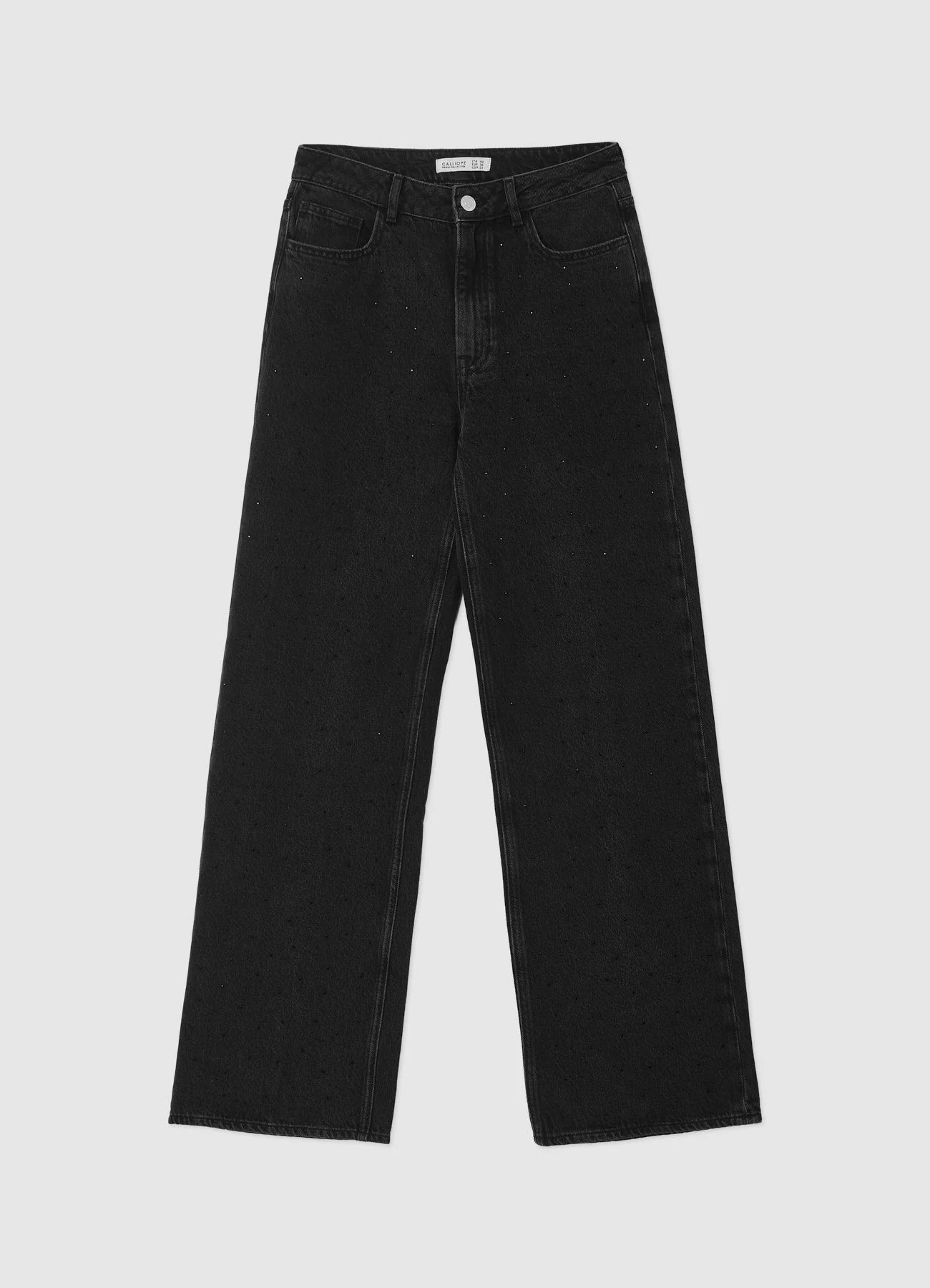 Jeans wide leg con strass - Image 4