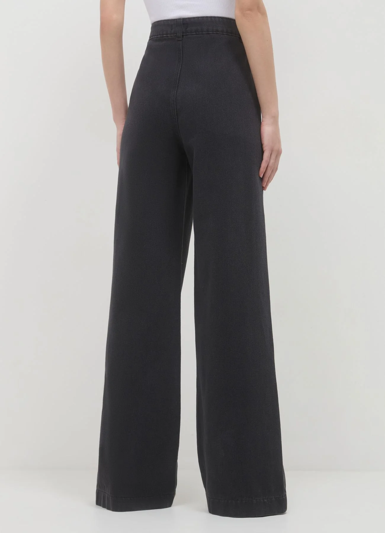 Jeans wide leg tasche applicate - Image 3