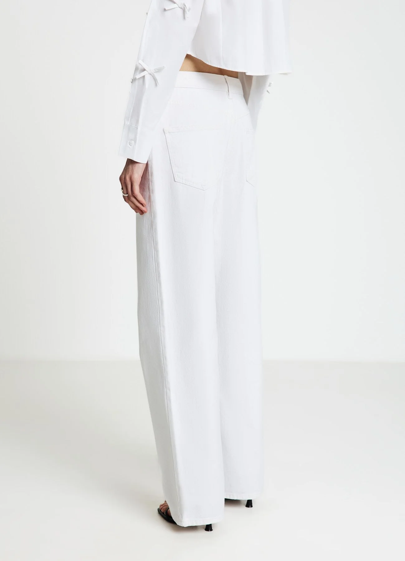 Jeans wide leg vita alta - Image 3