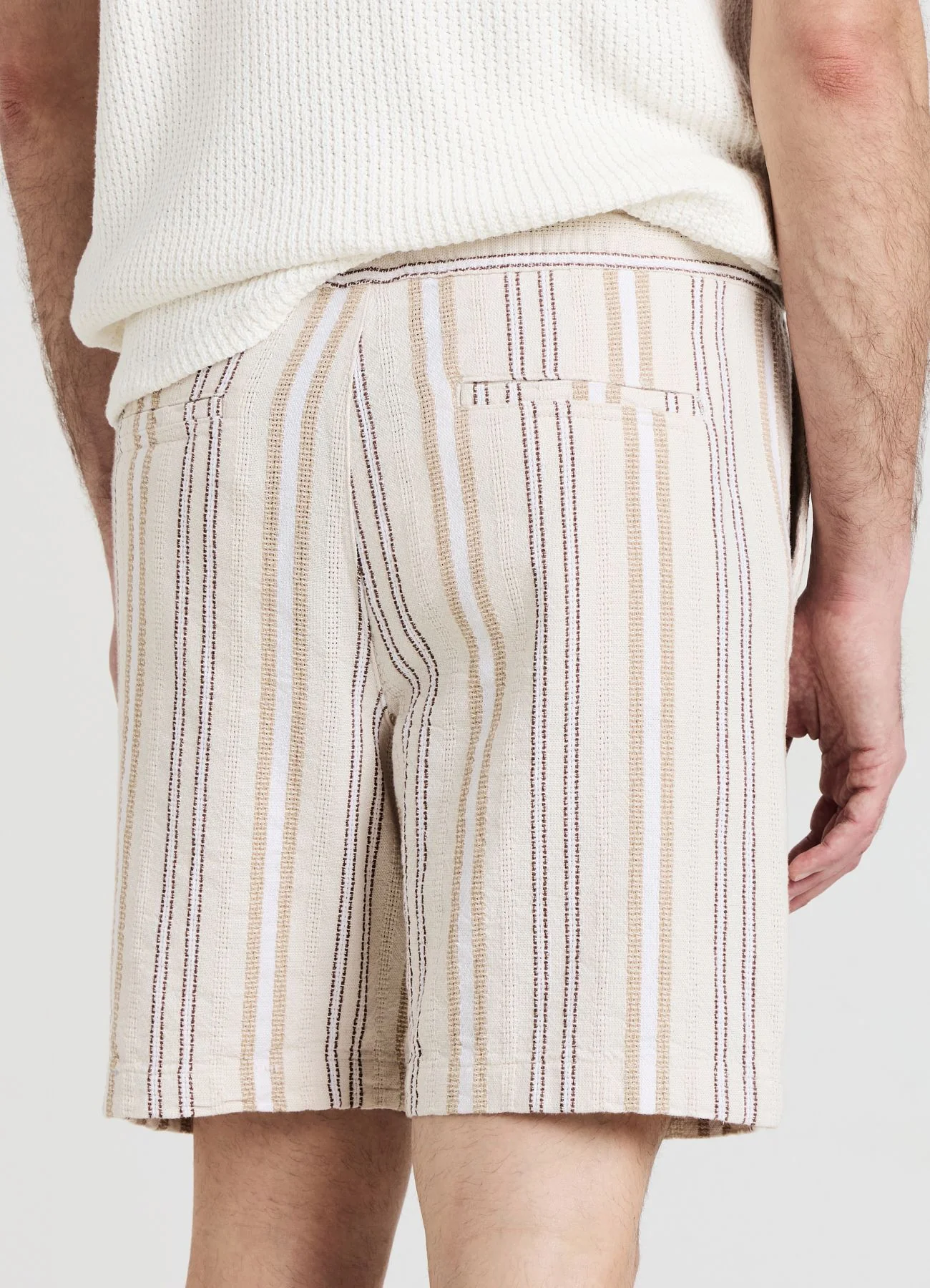 Jogger corto a righe - Image 3