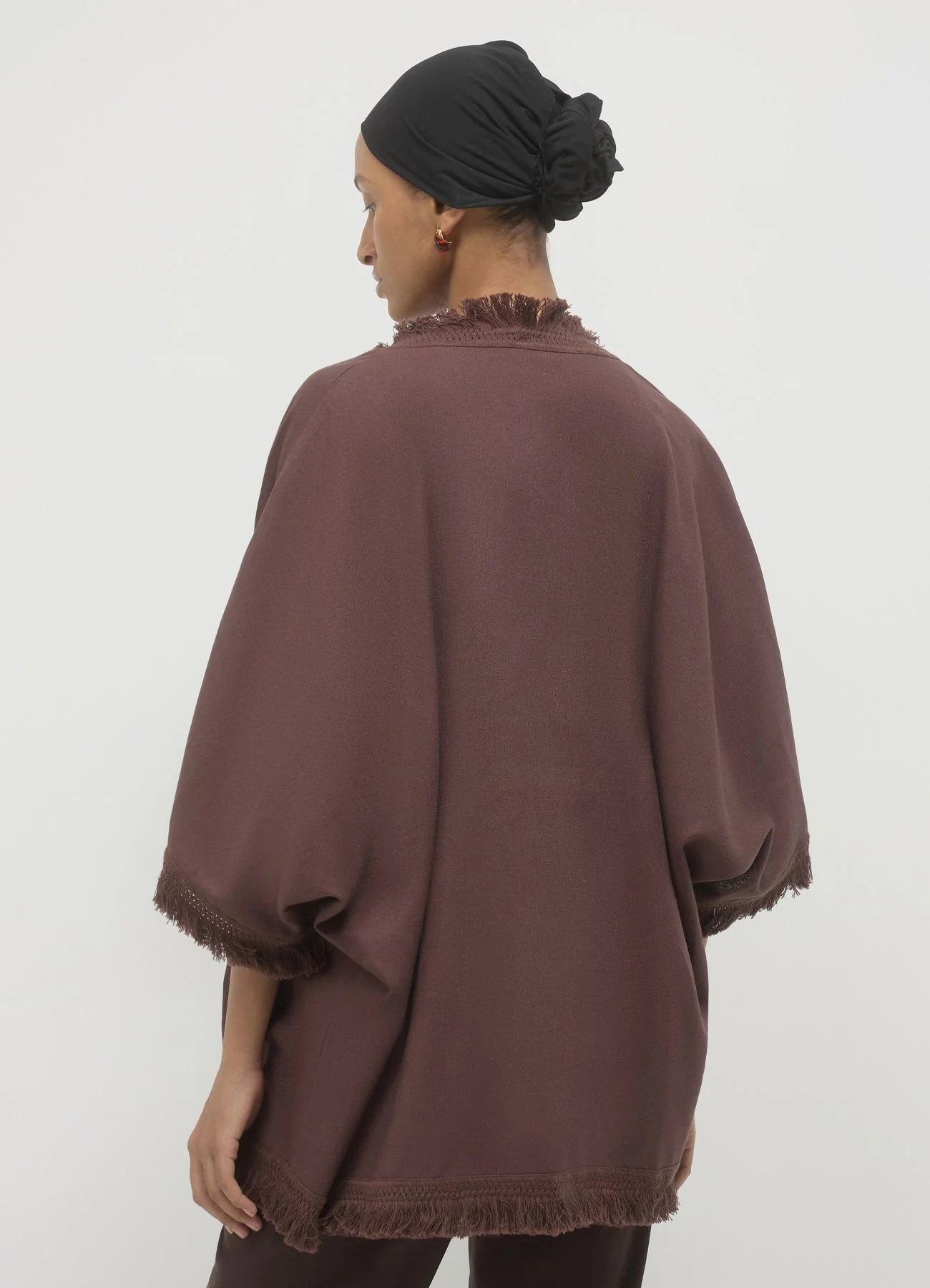Kimono frange misto lino - Image 2