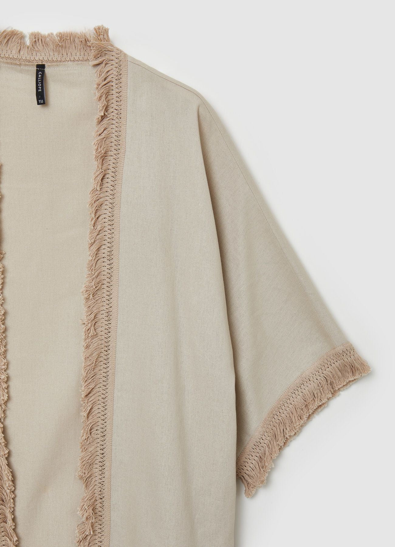 Kimono frange misto lino - Image 7