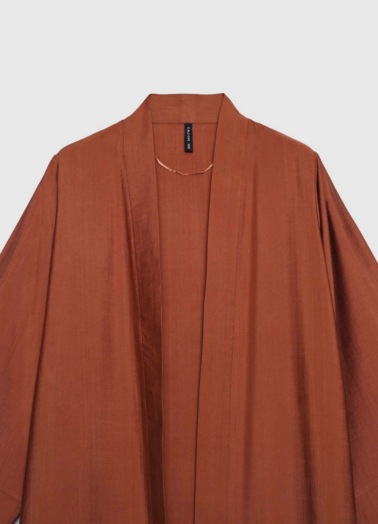 Kimono lungo a tinta unita - Image 5