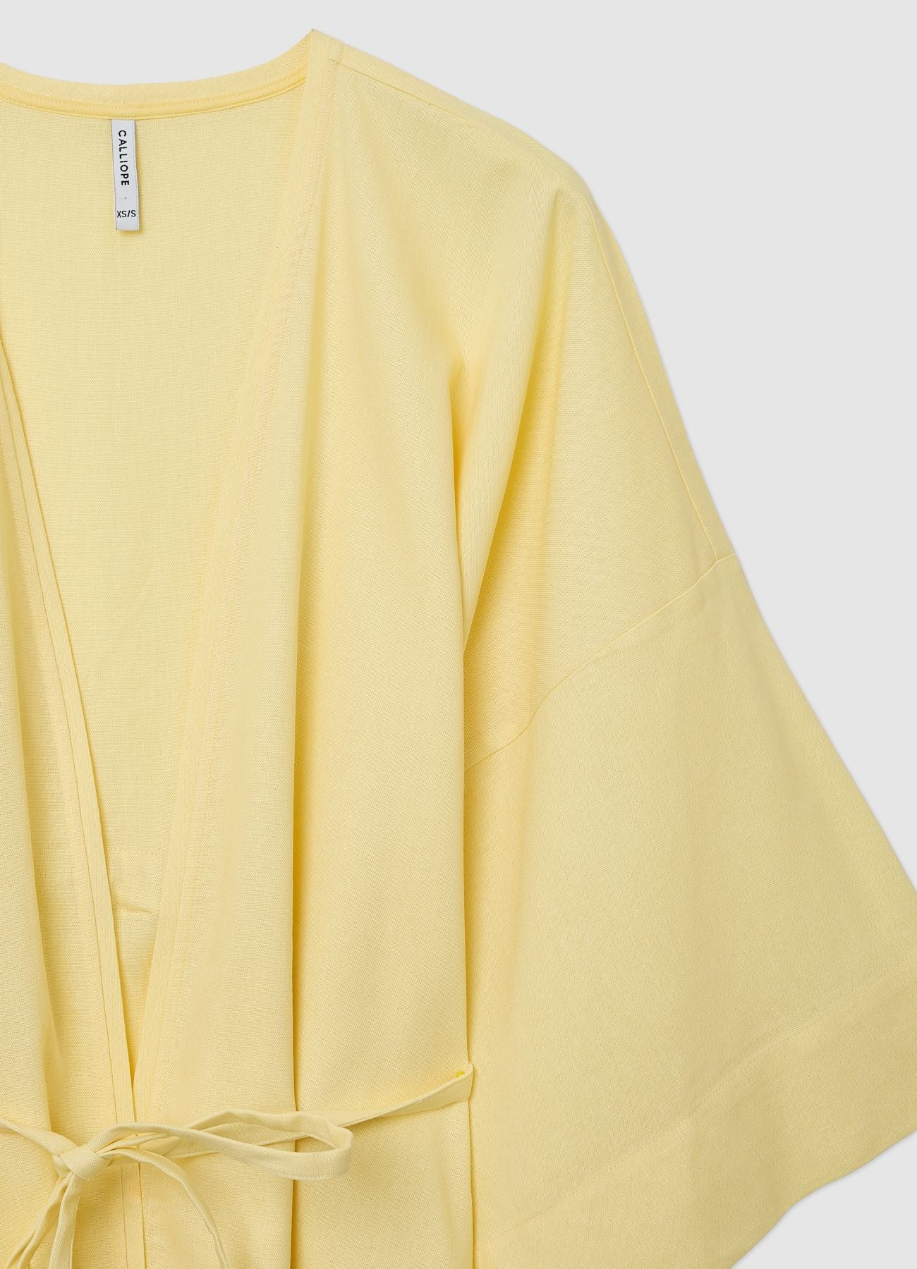 Kimono tinta unita con cintura - Image 3