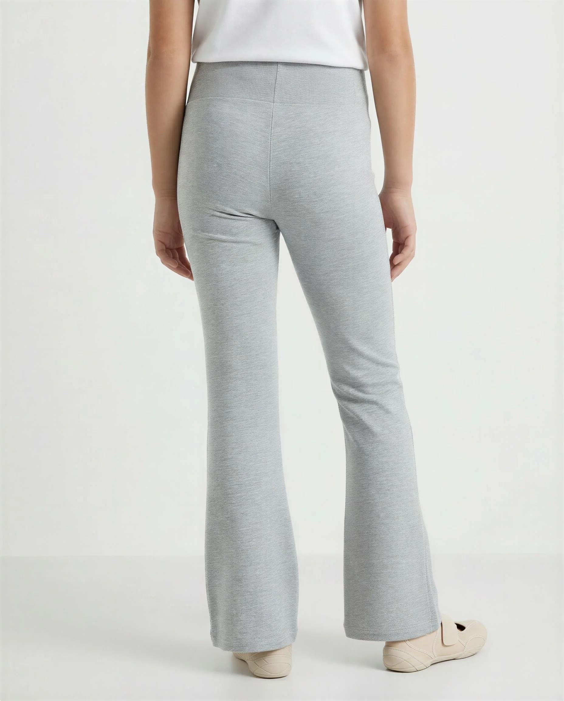 Leggings a zampa tinta unita - Image 2