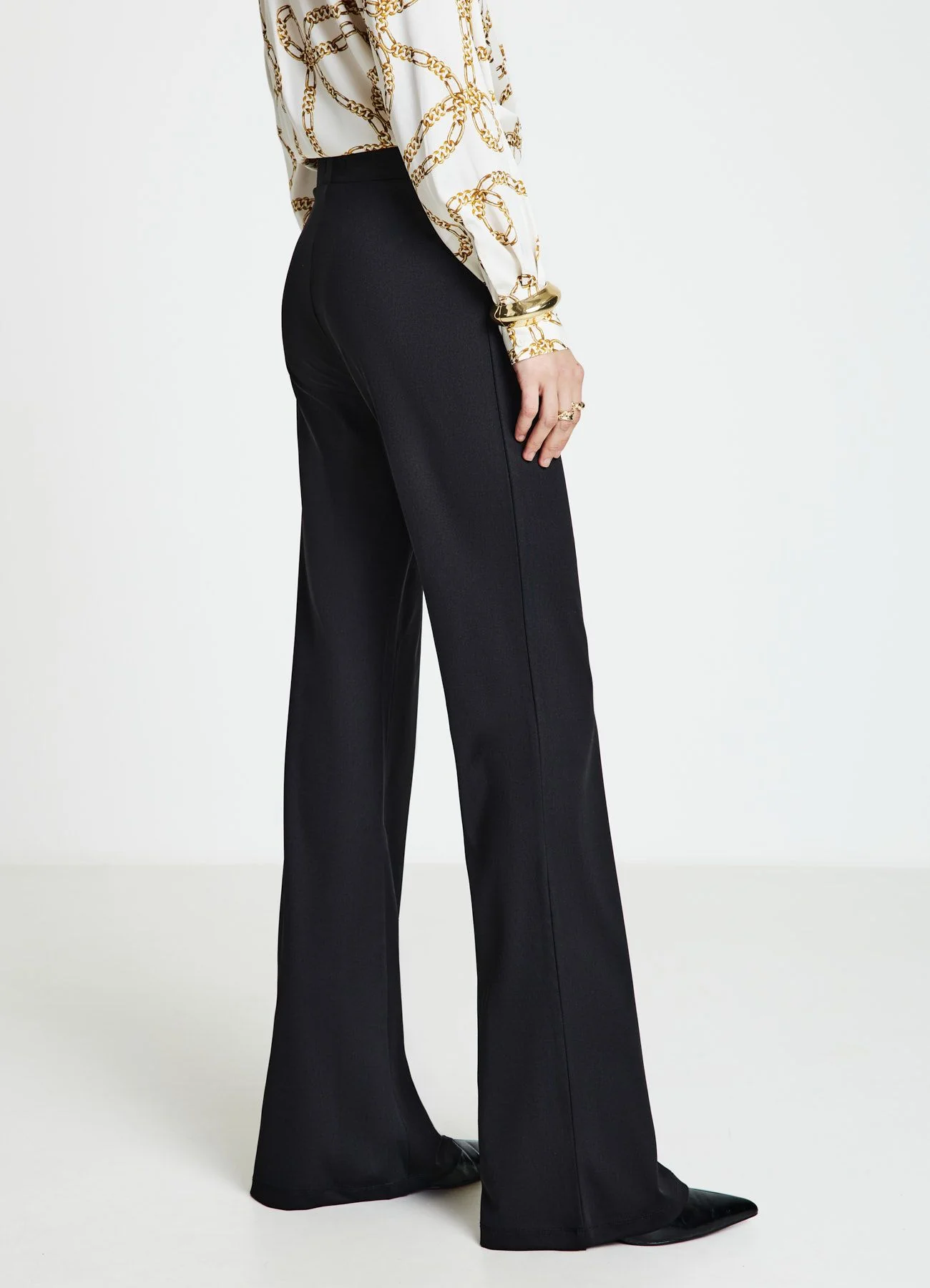 Leggings flared tinta unita - Image 3