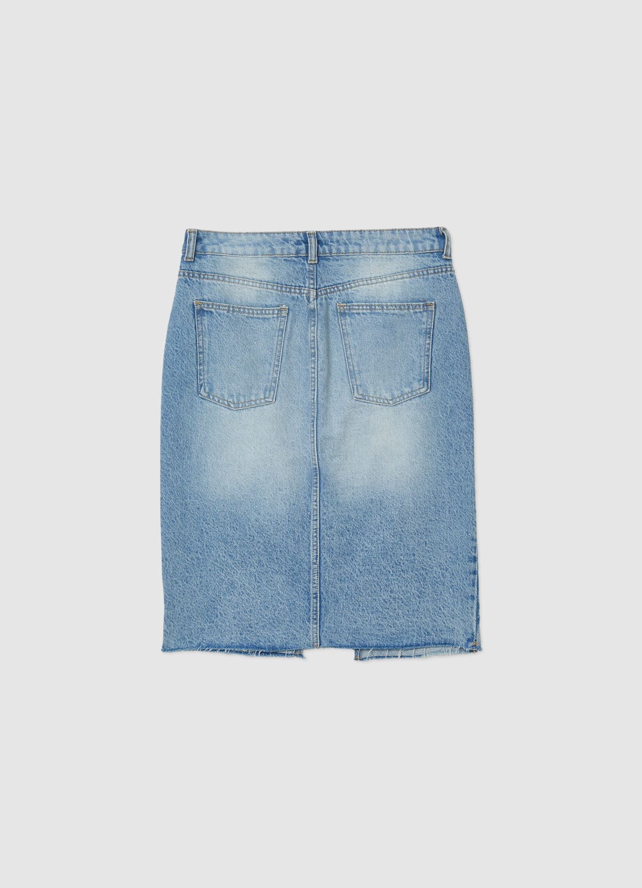 Longuette denim con spacco - Image 6