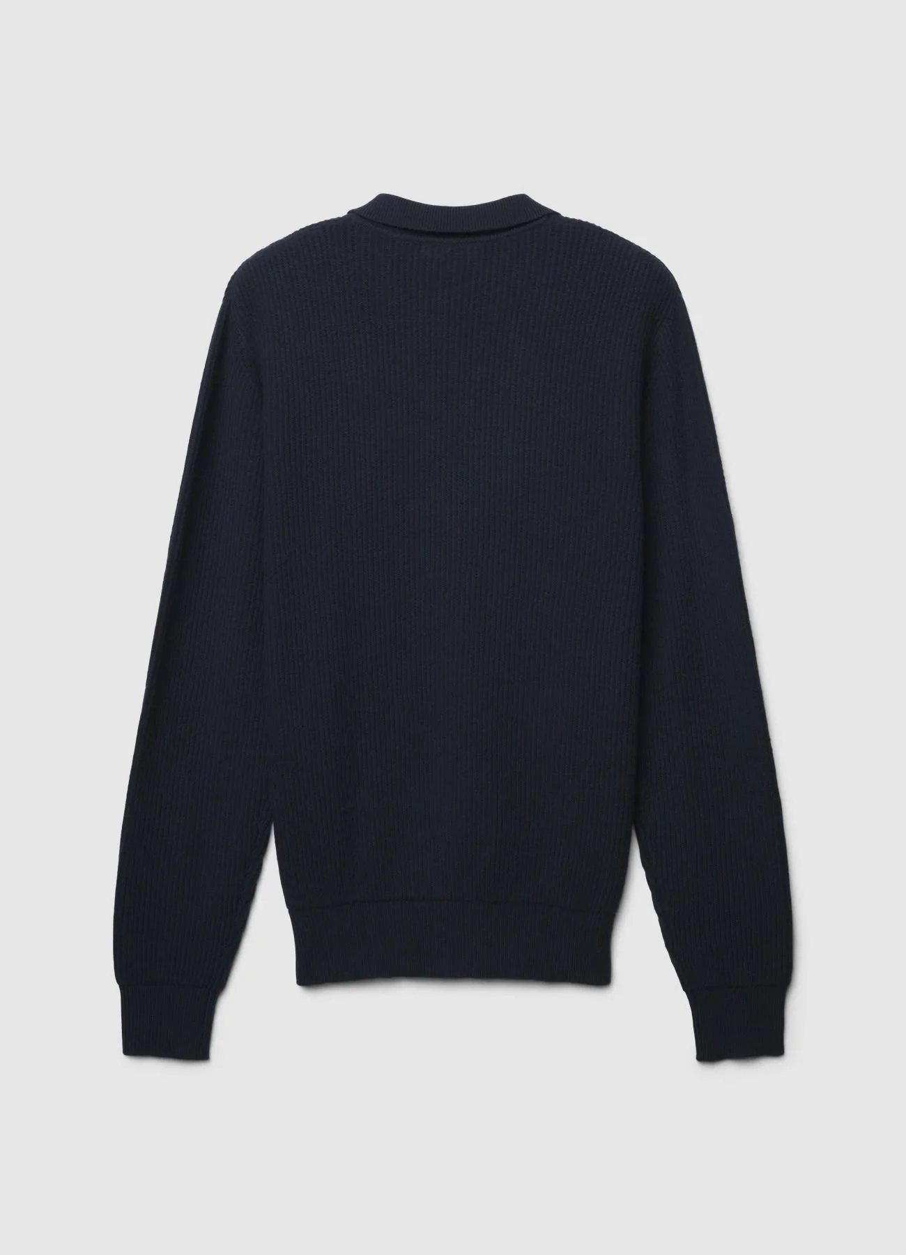 Maglia a coste con collo polo - Image 6