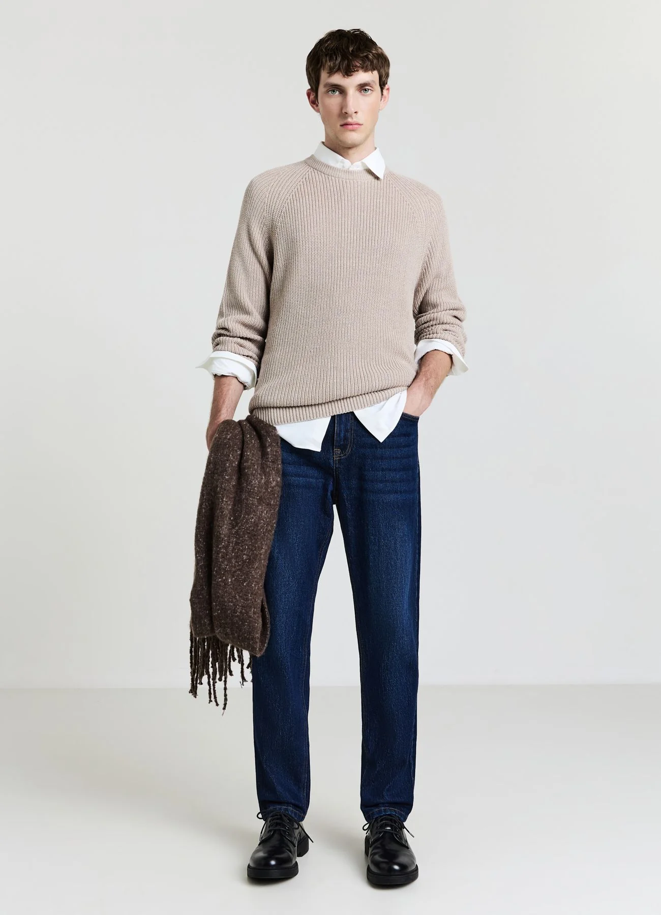 Maglia a coste con maniche raglan - Image 3