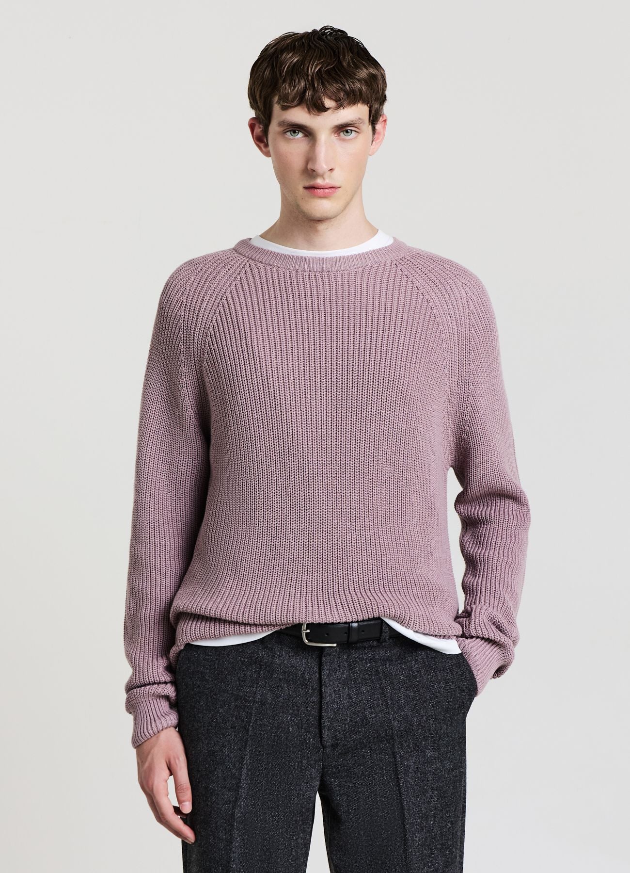 Maglia a coste con maniche raglan - Image 3