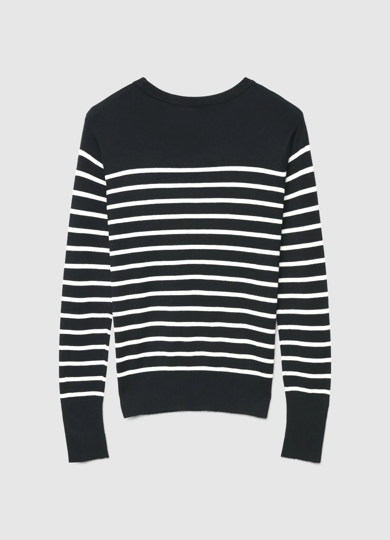 Maglia a righe con girocollo - Image 4