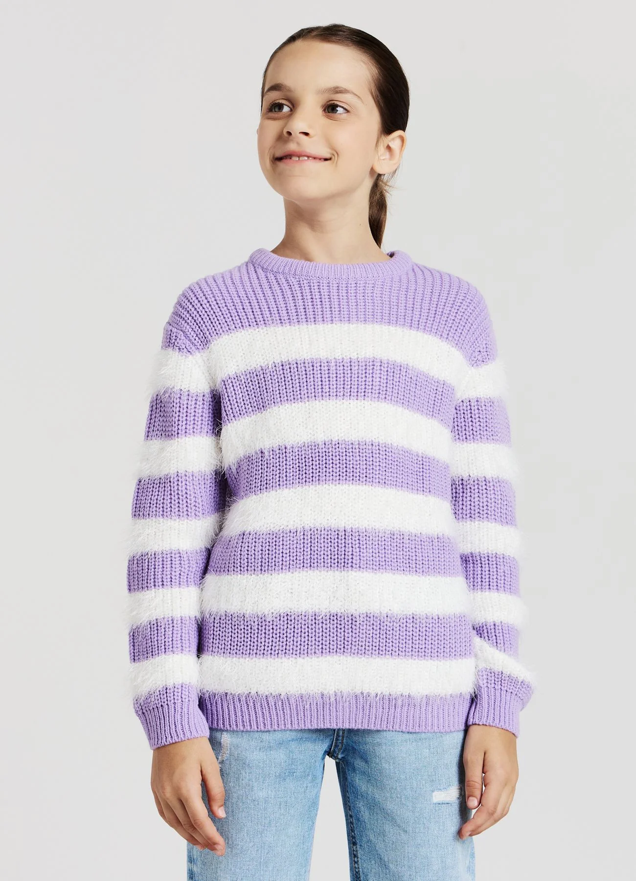 Maglia a righe girocollo - Image 3