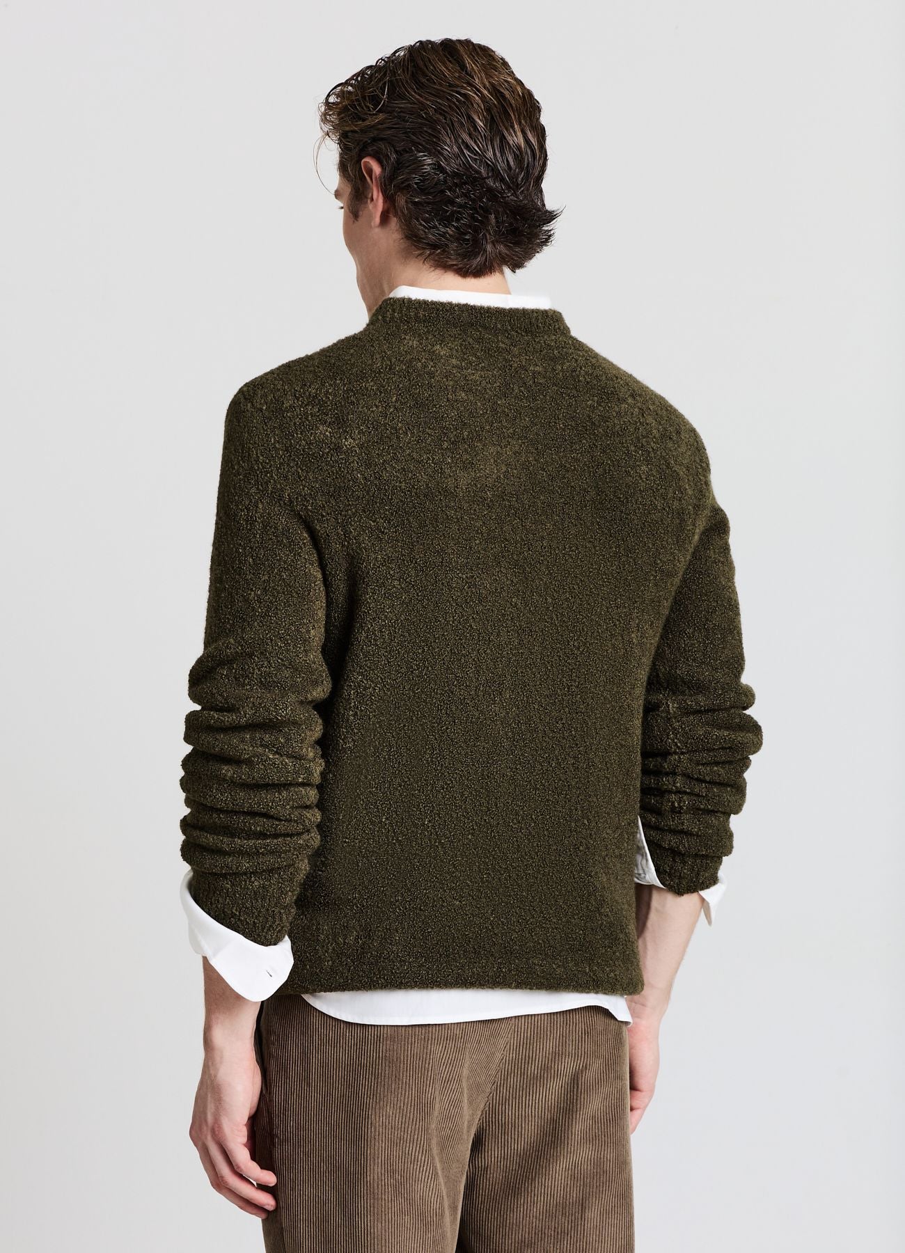 Maglia bouclé a tinta unita - Image 2