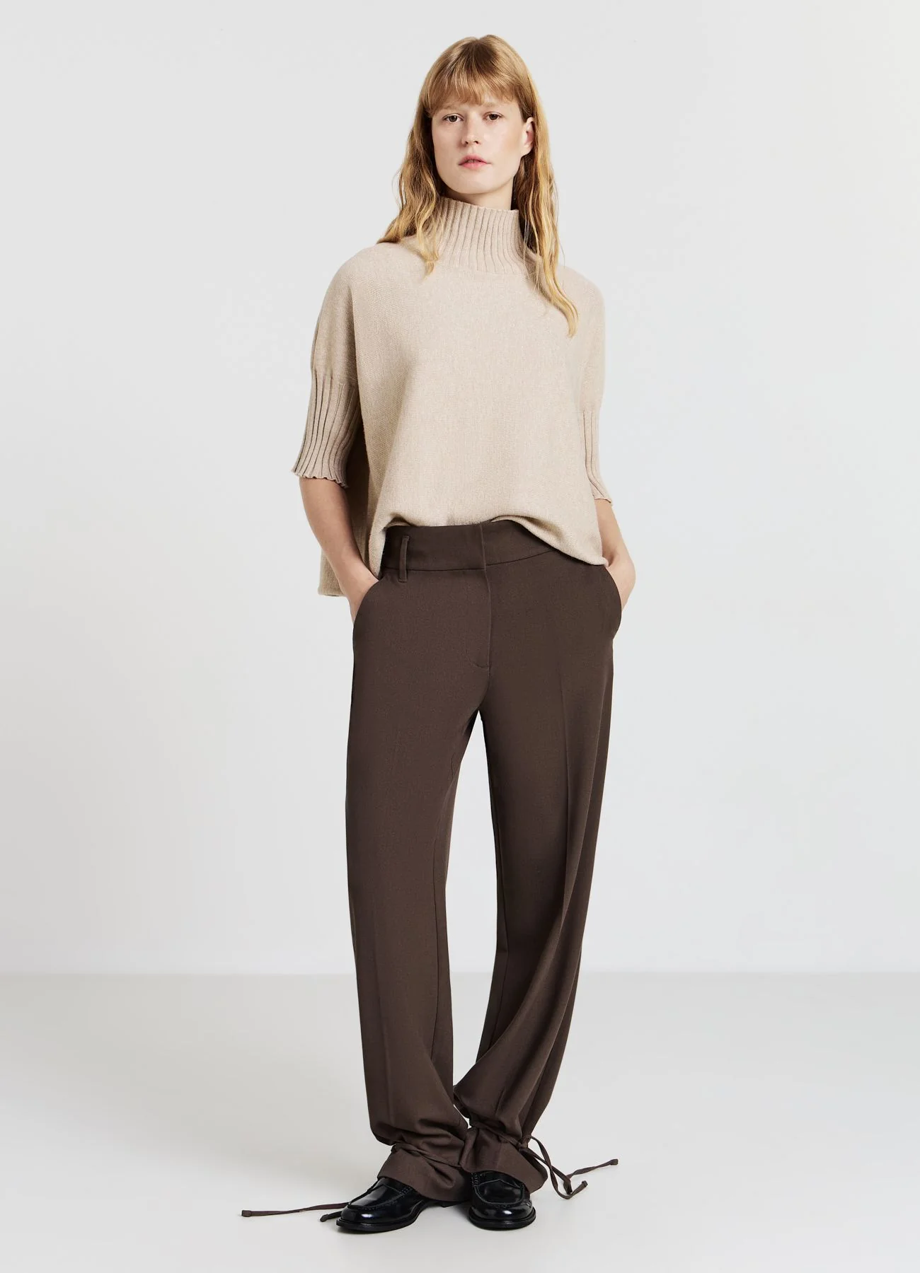 Maglia con collo cratere e maniche 3/4 - Image 8
