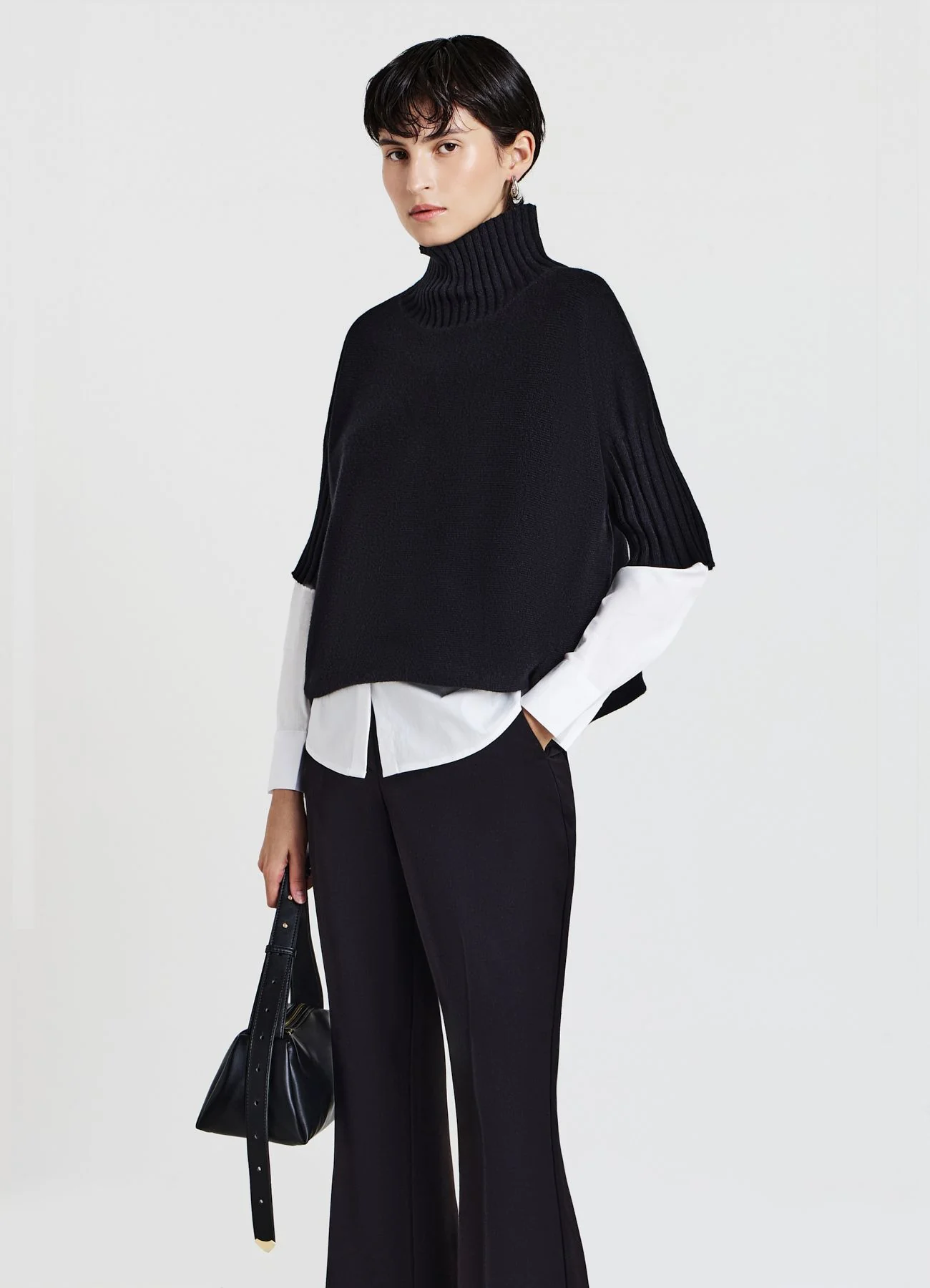 Maglia con collo cratere e maniche 3/4 - Image 3
